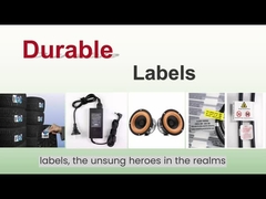 استفاده از مواد برچسب های ماندگار خود چسبنده چاپ برچسب های کاغذ مات نقره PET