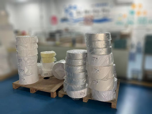 رنگ نقره ای مت PET PVC خود چسبنده برچسب کاغذ رول عادی چسبنده