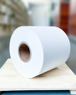 چسب ذوب گرم کاغذ حرارتی برچسب های رول جامبو ضد آب ضخامت سطح 70g