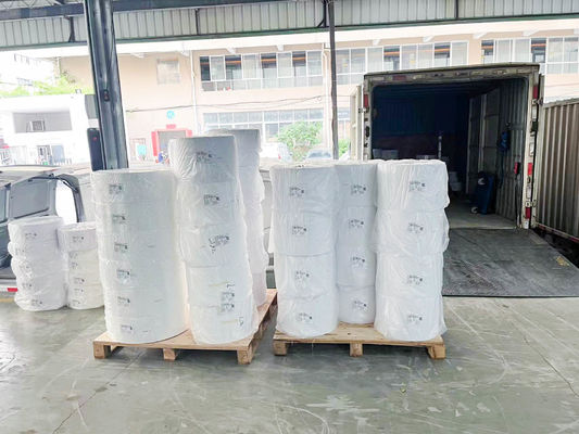 برچسب خود چسبنده PVC کاغذ رول SGS گواهینامه شفاف PET