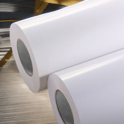 مواد برچسب کاغذ شیشه ای سفید 80g کاغذ پوشیده با چسب آکریلیک دائمی