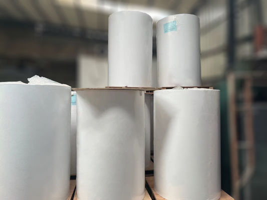 چسبندگی اولیه ≥16N 80g کاغذ پوشش داده شده مواد برچسب چاپی بر روی کاغذ شیشه ای سفید