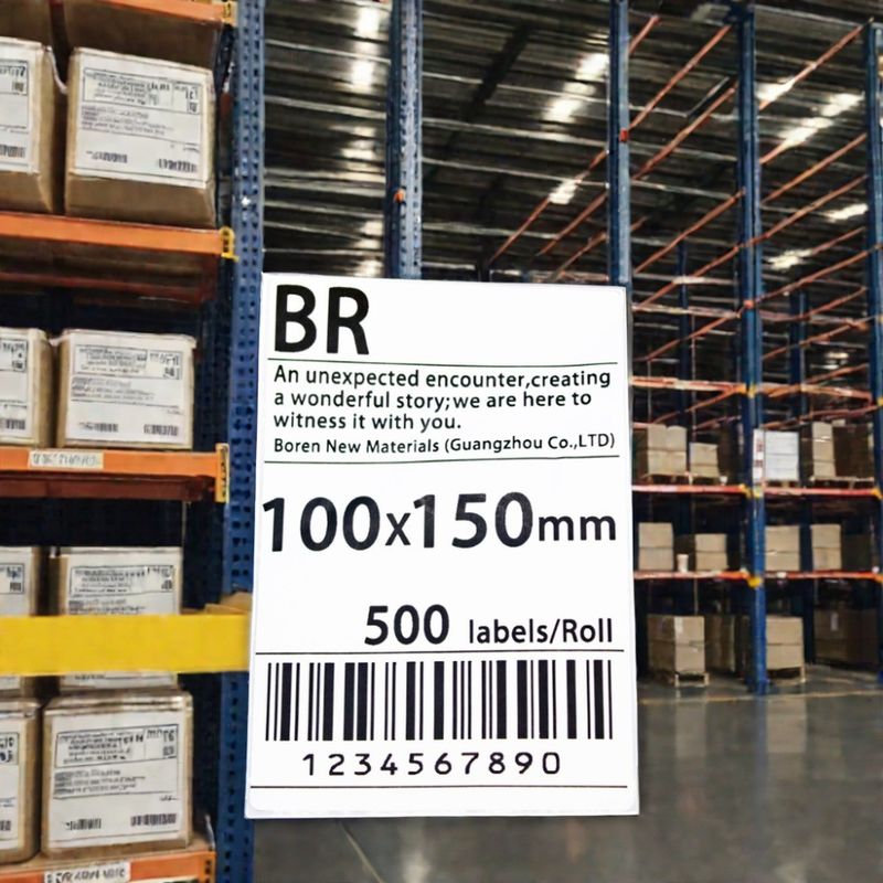 کاغذ اکسپرس لجستیک صنعتی 100x150 اندازه ورق لجستیک برای برچسب بسته بندی