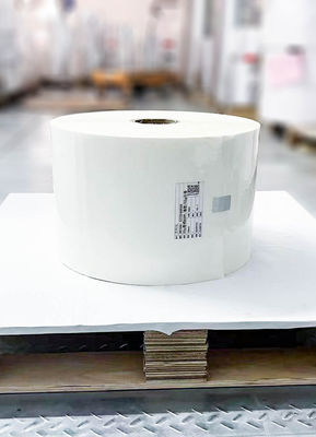 قیمت خوب خود چسبنده برچسب کاغذ رول 25 شفاف PET چسب قابل جابجایی 62 Glassine آنلاین